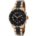 Invicta Men's 'Invicta II' Chronograph Black Dial Two Tone Watch