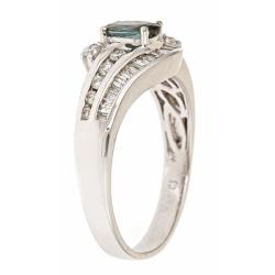 Dyach 14k White Gold Alexandrite and 2/5ct TDW Diamond Ring (G-H, I1-I2)