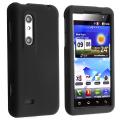 Black Snap-on Rubber Coated Case for LG Thrill P920 4G
