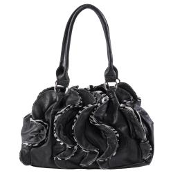 Journee Collection Women's Ruffled Zebra Print Slouchy Satchel