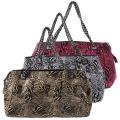 Adi Designs Women's Oversize Mixed Animal Print Satchel