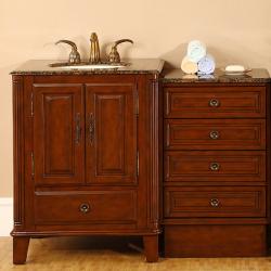 Granite Top 48.5-inch Single Sink Vanity Cabinet