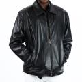 United Face Men's Lightweight Leather Jacket