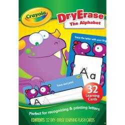 Dry-Erase 32-piece Learning The Alphabet Flash Cards 