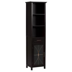 Veranda Bay Dark Espresso Linen Tower