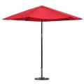 Premium 9-foot Cranberry Red Patio Umbrella with Base