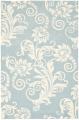 Handmade New Zealand Wool Paris Blue Rug (5'x 8')