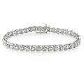 Sterling Silver 2ct TDW Round Diamond Tennis Bracelet (G-H, I3)