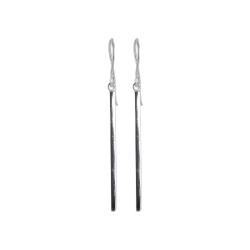 Sunstone Sterling Silver Linear Dangle Earrings