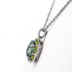 Jenne Gemstone Green Quartz and Peridot Necklace