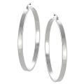 Stainless Steel Polished 55mm Hoop Earrings