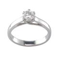 14k White Gold 3/5ct TDW Certified Clarity-enhanced Diamond Engagement Ring (G, SI2)