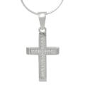 Tressa Sterling Silver Cubic Zirconia Cross Necklace