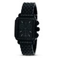 Michele Women's Deco Noir Diamond Black Watch