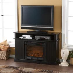 Hensley Black Media Console Fireplace