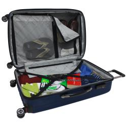Traveler's Choice Tasmania Polycarbonate 3-piece Expandable 8-wheel Spinner Luggage Set