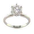 14k White Gold 1 1/2 CT TDW Certified Clarity-enhanced Round Diamond Ring (H, SI2)
