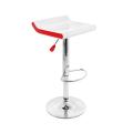 Mojito White/ Red Adjustable Barstool