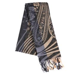 Adi Designs Women's Floral Pattern Fringed Fashion Shawl