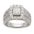 14k White Gold 3ct TDW Diamond Engagement Ring (H-I, I1)