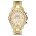 Michael Kors Women's Glitz Chronograph Horn and Gold Watch