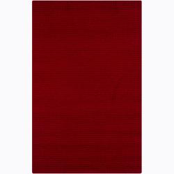 Hand-tufted Laxor Red Rug (4' x 6')