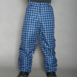 Pipeline Men's Park Check Blue Snowboard Pants