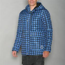 Pipeline Men's Park Check Blue Snowboard Jacket