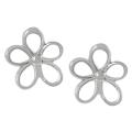 Sterling Silver Flower Earrings