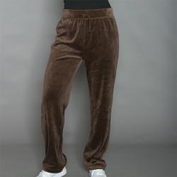 Kim Rodgers Women's Brown Velour Pants
