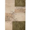 Fern Sketch Bisque Beige Olefin Rug (5'2 x 7'5)