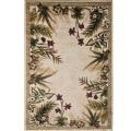 Tropical Floral Beige Rug (5'2 x 7'5)