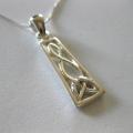 Sterling Silver Celtic Bar Design Necklace (Thailand)