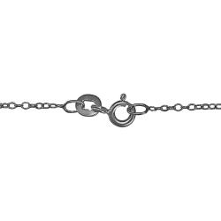 Silver Rose de France and Diamond Accent Necklace (G-H,I3)