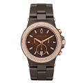 Michael Kors Women's Brown Ceramic Chonograph Watch
