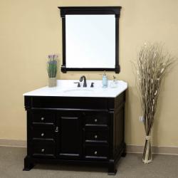 Olivia Espresso Bathroom Vanity Mirror