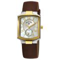 Philip Stein Women's Classic Brown Strap Two Tone Watch