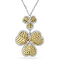 18k Two-tone Gold 7/8ct TDW Diamond Necklace (G-H, SI1-SI2)