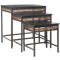 Bedford 3-piece Wicker Accent Nesting Table
