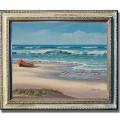 Sung Kim 'Sandpiper March II' Framed Canvas