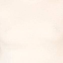 American Apparel Women's Baby Rib Long-sleeve Cream Tee 
