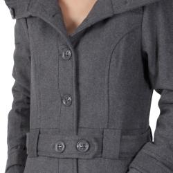 Ci Sono by Journee Junior's Large Collar Accent Button-front Coat