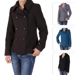 Ci Sono by Journee Junior's Double-breasted Long-sleeve Coat