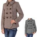 Ci Sono by Journee Junior's Double-breasted Tweed Coat