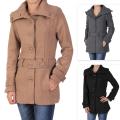 Ci Sono by Journee Junior's Large Collar Accent Button-front Coat