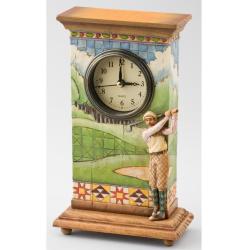 Jim Shore Golfer Clock