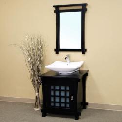Jasmine Black Bathroom Vanity Mirror