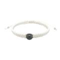 Sterling Silver and Hematite White Bracelet