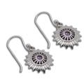 Sterling Silver Cubic Zirconia Chakra Earrings (Thailand)