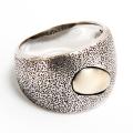 Sterling Silver and Brass Inset Ring (India)